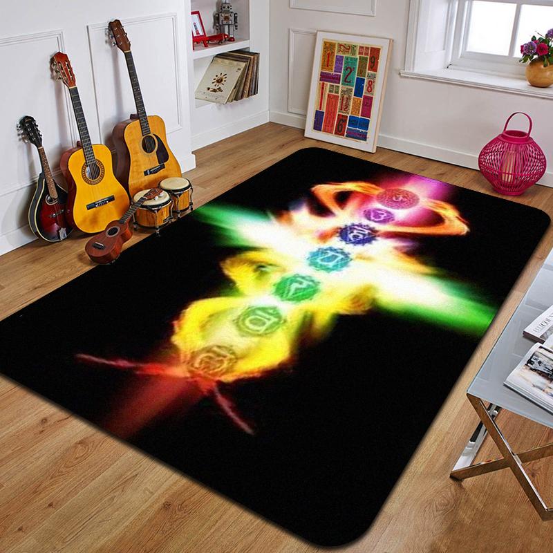 M-Mandala Bohemia Printed Carpet Fashion Yoga Mat Non-Slip Carpet Bedroom Decoration Outdoor Carpet Bedroom Birthday Gift