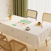 New Year'S Fresh Tablecloth Waterproof And Oil-Proof Leave-In Pvc Dining Table Tablecloth Tablecloth Cover Cloth Coffee Table Tablecloth