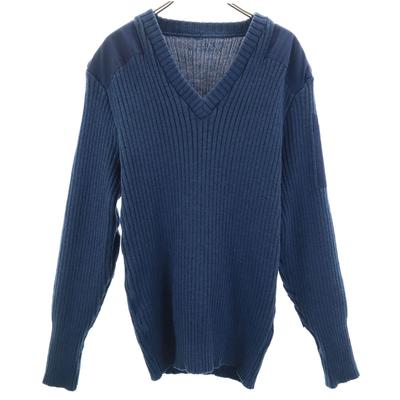 Long Sleeve Sweater 56/58 Navy SURPLUS Knitwear Men's Used