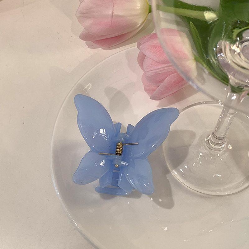 1pc Korean Super Fairy Transparent Jelly Butterfly Grip Clip New Japanese Sweet Hair Clip Shark Clip Hair Accessories