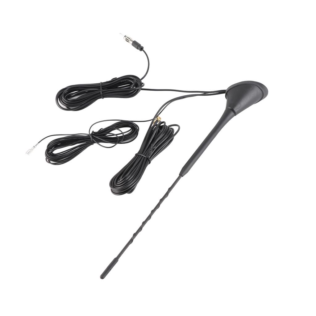 3in 1 Digital Radio Antenna with Amplifier for DAB AM FM Car Radio Antenna AerialSMA Bend Head