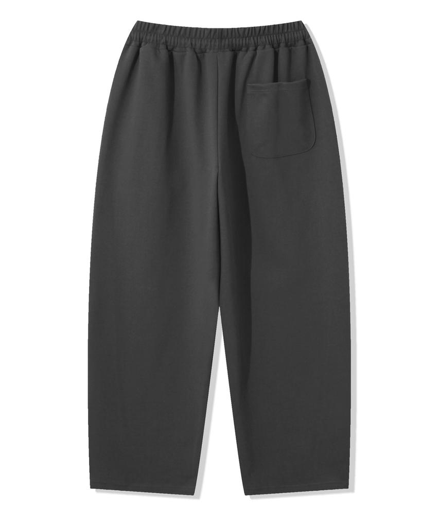 ODDBALLS CLUB Double-Layered Curved Sweatpants Charcoal