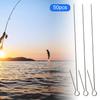 50Pcs Rotating Sequin Steel Wire DIY Modification Sturdy Anti-rust Wear-resistant Accessories Stainless Steel Spinnerbait Fly Hook Wire Long Needle