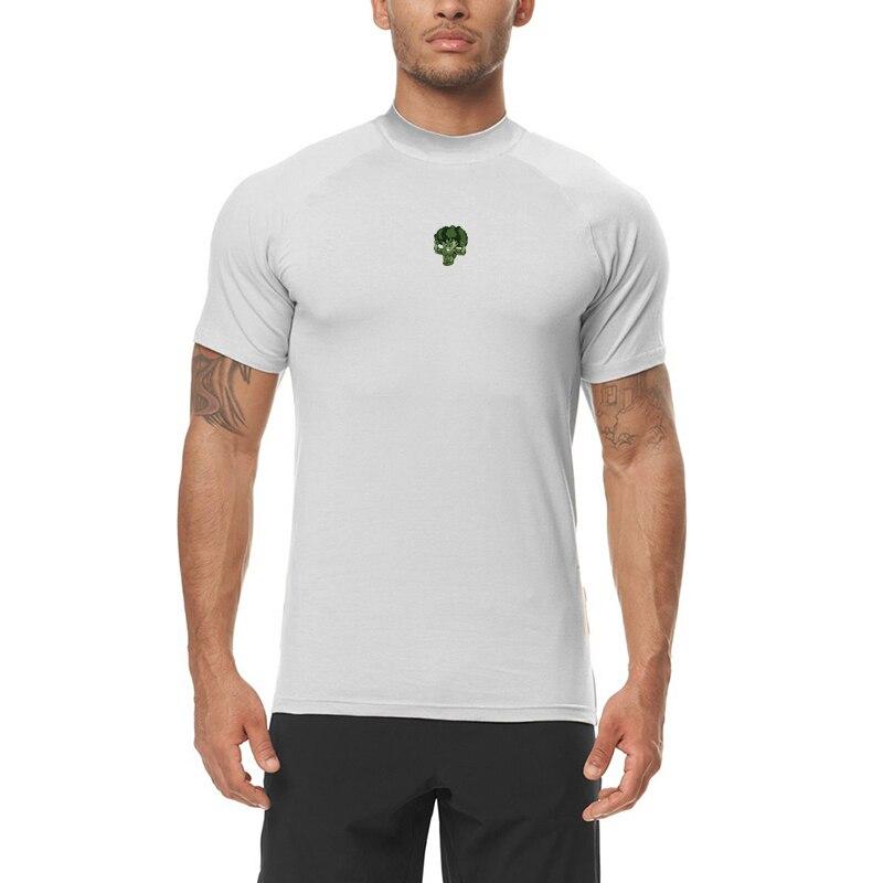 Muscleguys Summer New Men's Sports Leisure Short Sleeve Loose Breathable Fitness Slim Fit Running T-Shirt