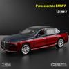 1/24 Scale BMW THE I7 G70 M70L Pure Electric New Energy Limousine Alloy Metal Diecast Car Model Sound & Light Ornaments Gift Child