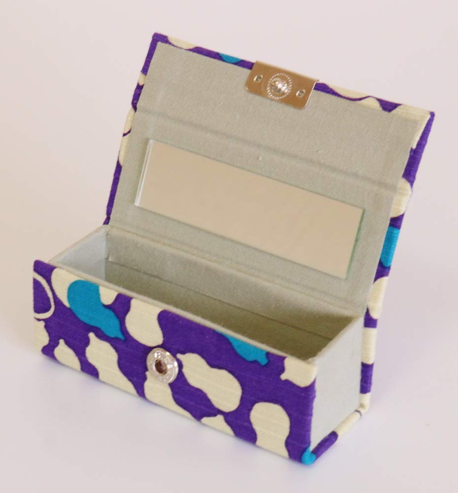Kyosuke Lipstick Case with Made In X 9 X Mashu Gourd Purple Mirror, Japan, 3.5 3.5cm, Design,