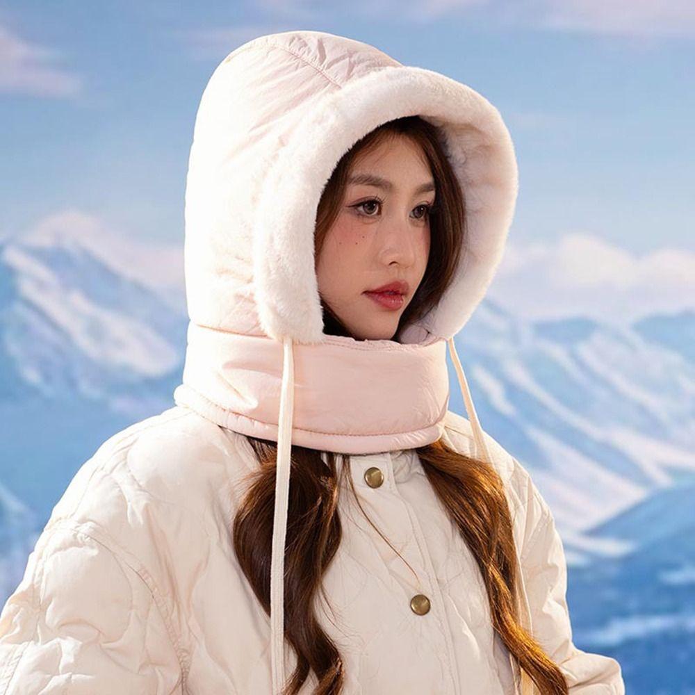 Cold Resistant 3-in-1 Winter Cycling Hat Windproof Lei Feng Hat Warm Scarf Face Mask  Men
