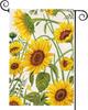 Baccessor Spring Summer Sunower Garden Ag 12.5 X 18 Inch Double Sided Burlap Summer Yellow Ower Green Leaf Farmhouse S SSL