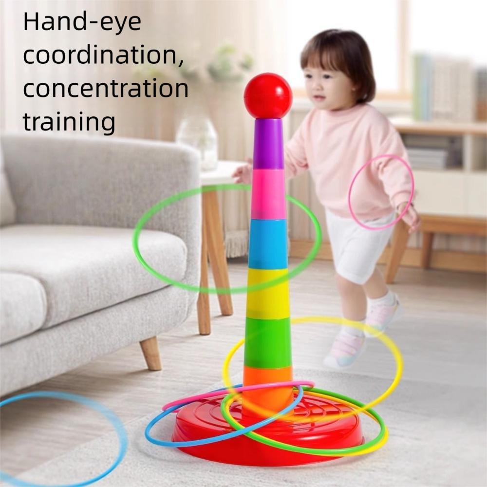 Early Education Throw Circle Game Interactive Hoop Ring Toss Toys New Ferrule Stacked Toys  Gifts