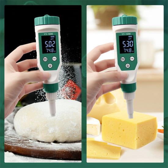 Smart Bluetooth PH Meter Digital PH Tester Dough Alkali Tester Soil Matrix Acidity Meter for Baby Food Supplement Cheese Cosmetics 