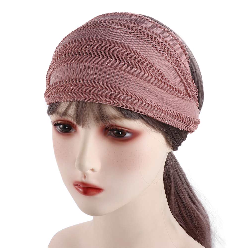 Solid Color Mesh Headwear Headdress Wide Edge Headband Female Hair Hoop Korean Style Hair Band