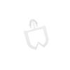 Single MWS Square Cable Management Clip - Mini Plastic Wire Fixing Clip