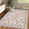VIKAMA Vintage Persian Rug Living Room Bedroom Decorated With Soft Non-Slip Mat Home Floor Dining Lounge Large Area Carpet