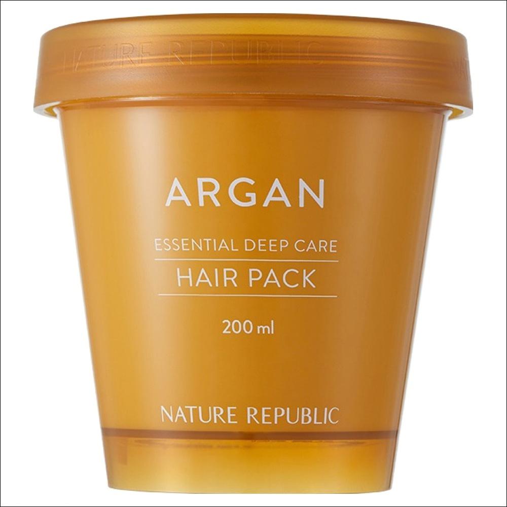 

Nature Republic Argan Essential Deep Care Hair Pack 200ml – Intensive Nourishing Hair Treatment 200ml x 1EA
