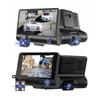 DVR 3 Cameras 4.0 Inches Dash Cam Car Full High-Definition Video Recorder Auto Registrator Dash Cam with 3 Ways Cameras