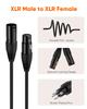 XLR Cable, CableCreation XLR Male to XLR Female (XLR Cable) Balanced Cable 3-Pin Microphone Cable XLR Converter Canon Cable Black1.8M