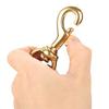 Double Handle Leather Dog Leash Genuine Cowhide Brass Hook Dog Rope  German Shepherd