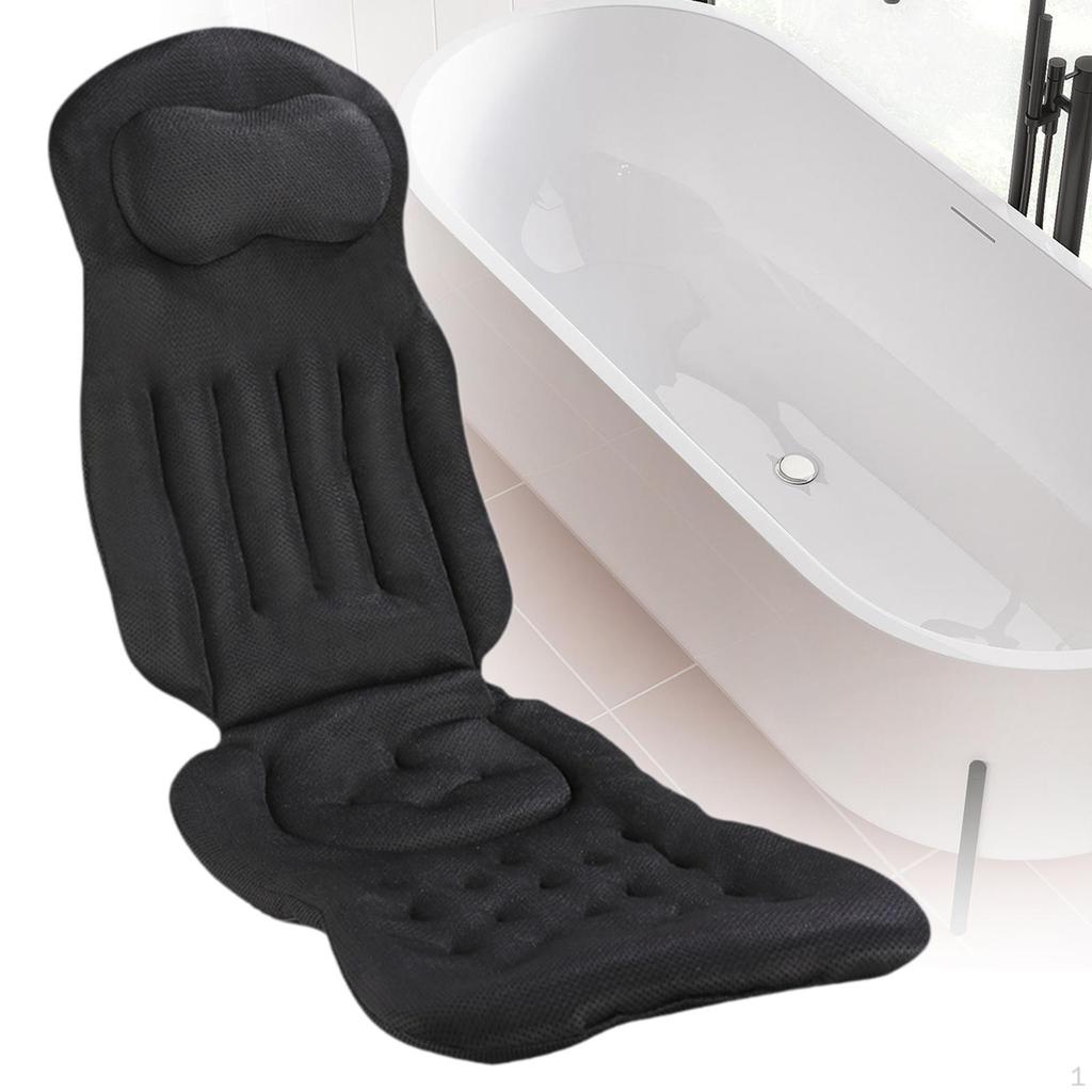 Complete Bath Cushion for Tub, Supportive Pillow Back And Neck in SPA Environment