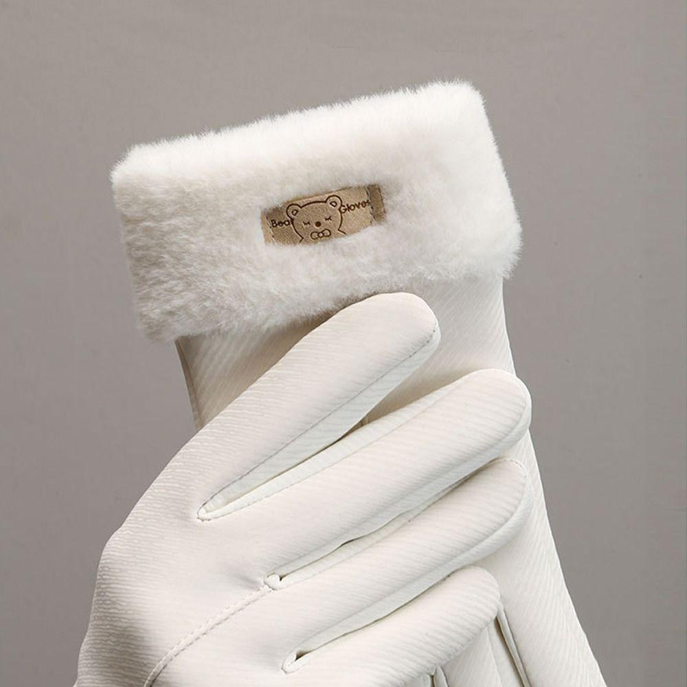 Fashion Warm Women Winter Gloves Touchscreen Waterproof Driving Gloves Thick Windproof Cycling Mittens Outdoor