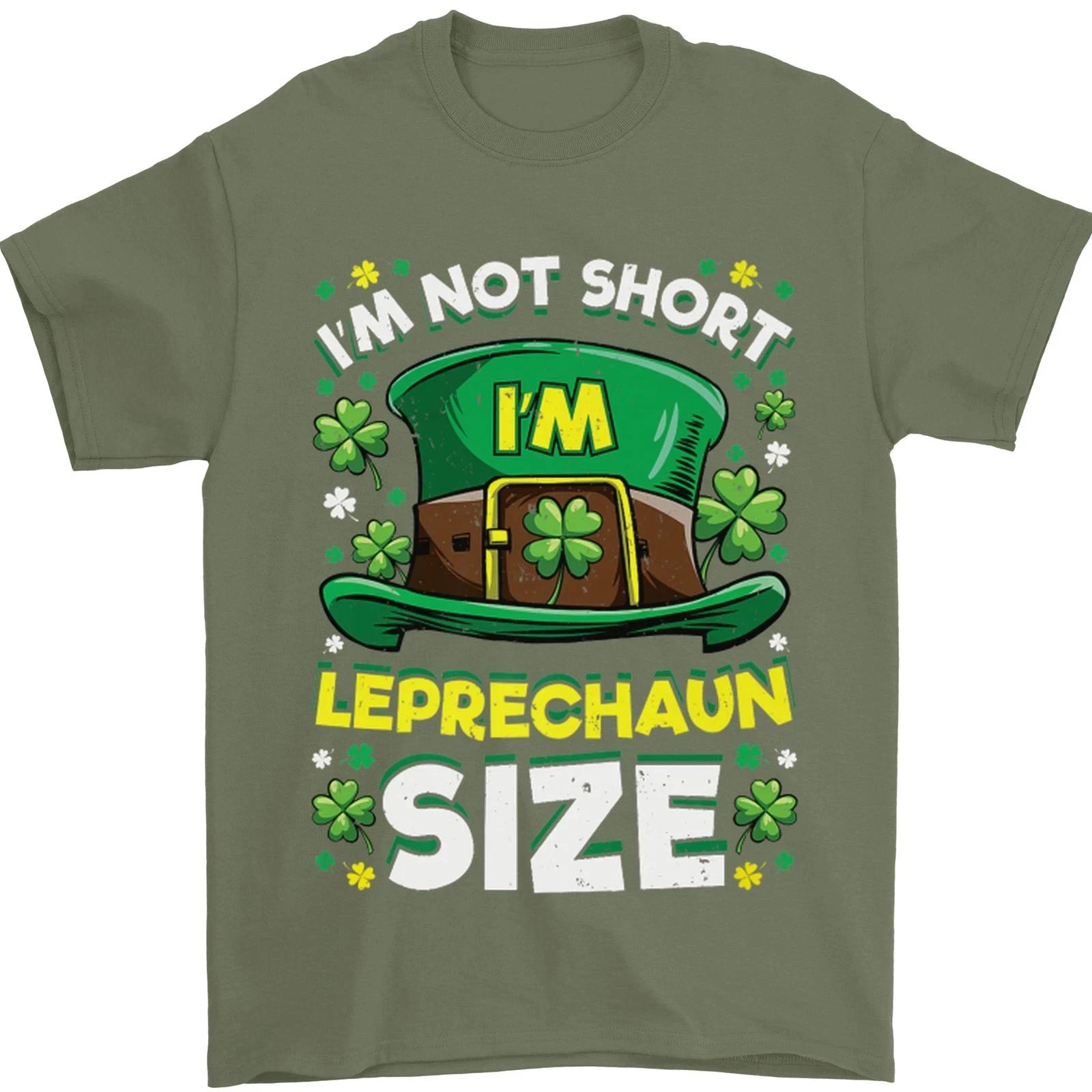 St Patricks Day Im Leprechaun Sized Funny Mens T-Shirt 100% Cotton S