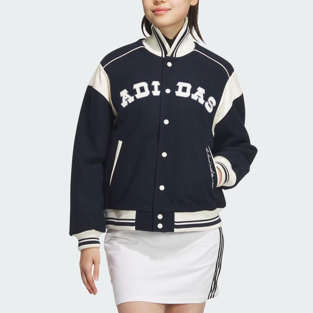adidas Giacca Bomber Collegiate Originals Giacca Donna Blu Navy Scuro Panna JD6379