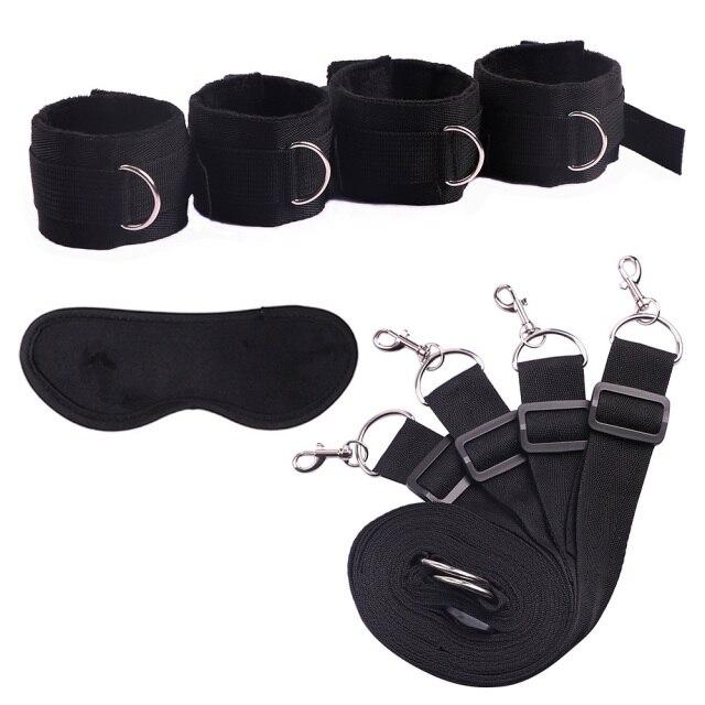 Sexspielzeug für Frauen Handschellen BDSM Bondage Kit Unterbett Erotikartikel Sexzubehör Set Fetisch Fesselgurt Produkte für Erwachsene