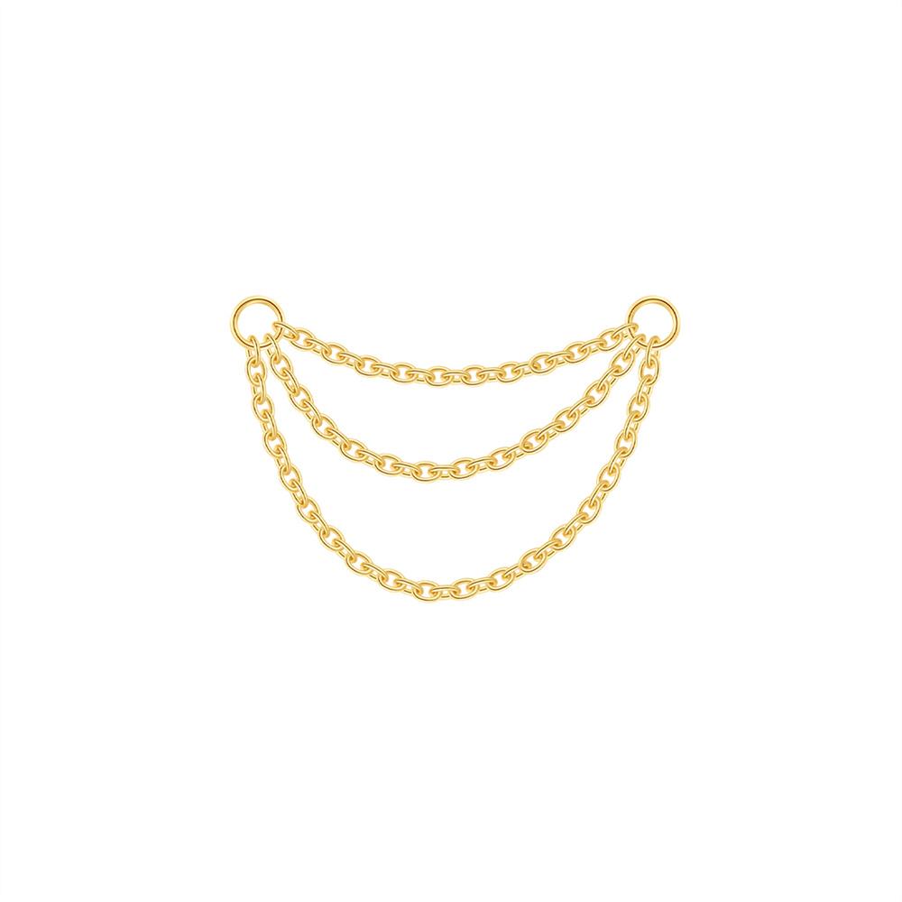 AIDE 1PC 925 Silver Zircon Piercing Chain Fit For Earring Hoops Ear Bone Studs DIY y2K Lucky Red Koi Fish Jewelry Accessories