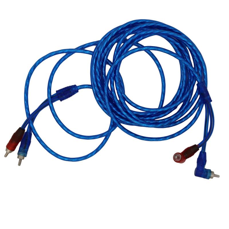 Automotive Pure Copper Audio Amplifier Cable 1/2/3/4.5/5M Car Audio System Modification Subwoofer Amplifier Wire Signal Cable