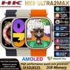 Inteligentné hodinky HK9 Ultra 2 Max AMOLED Muži Ženy ChatGPT NFC Kompas Fotoalbum Srdcová frekvencia Volanie Bluetooth Športové inteligentné hodinky inovované