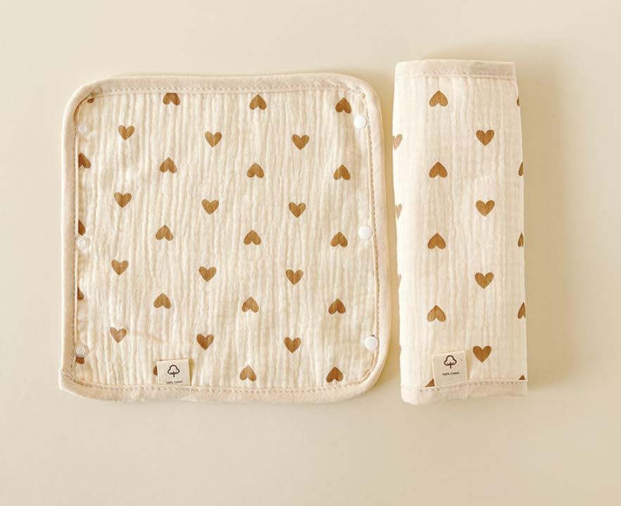 

Blsummy Baby Carrier Drool Drool Sucking for Baby and Car 3 Sets of 6 Solid Covers, Pads, Pads, 100% Cotton, 6-Layer Gauze, Carriers, Strollers,