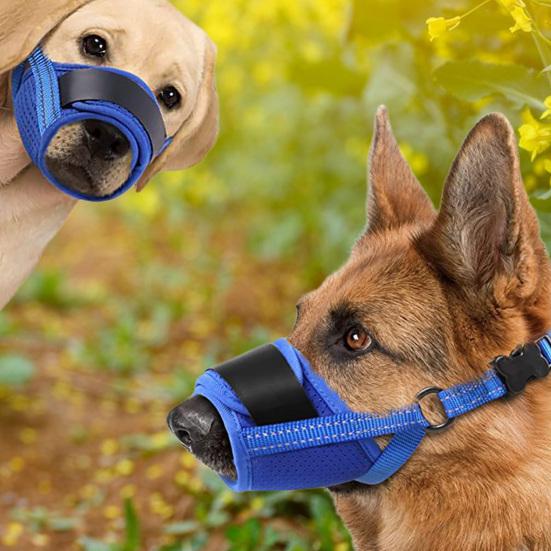Adjustable Dog Muzzle with Quick Release Buckle Ultralight Breathable Anti-Barking Puppy Muzzle Mouth Cover Pet Supplies