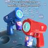 Pistolet à bulles Gatling pour enfants à 10 trous, entièrement automatique, machine à bulles sans batterie ni eau à bulles