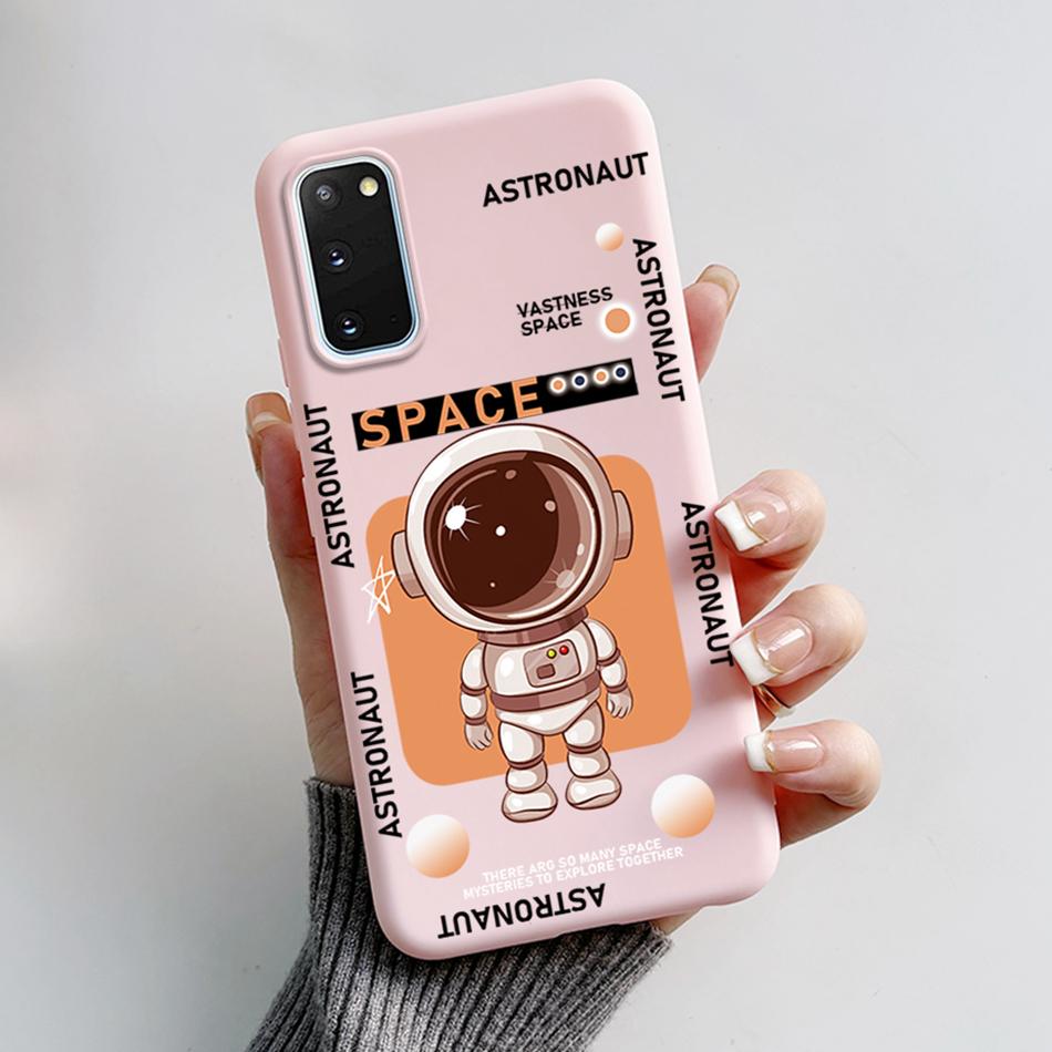 For Samsung Galaxy S20 Case S20 Ultra Soft Silicon Back Cover Astronaut Phone Case For Samsung S20 FE Case S20 Plus S 20 Capa