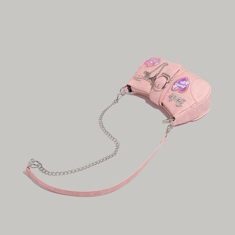 Autumn 2023 Y2K Heart Laser Crossbody Bag for Women