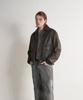 Sperone [Real Leather] Cowhide A-2 Classic Double Pocket Blouson (Brown)