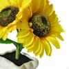 Sunflower LED Lamp Table with Ceramics Vase Modern Decorative Artificial Flower Light Night