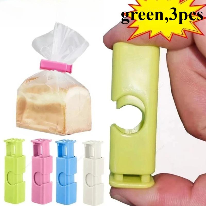15pcs Food Sealing Bag Clip Reusable Fresh Food Storage Tools Plastic Sealer Clamp Snack Bread Seal Bag Home Kitchen Storage Clips