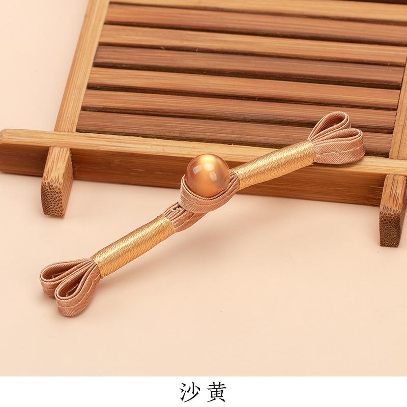 5 Pair Cheongsam Buckle Button Retro Dovetail Winding One-word Buckle Tang Clothing Hanfu Hand-woven Button Accessories