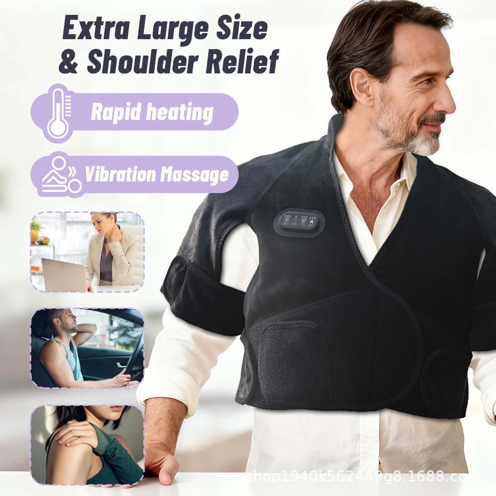 5V Electric Heating and Vibration Massage Shoulder and Neck Therapy Pad