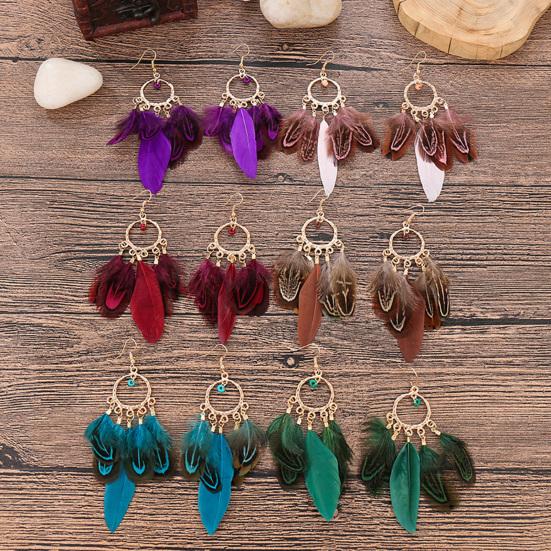 Koupit Trendy Round Beaded Dress Up Geometric Ladies Feather Tassel