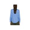 Polo Ralph Lauren Solid Point Collar Long Sleeve Shirt Women tops Blue 211970730-006