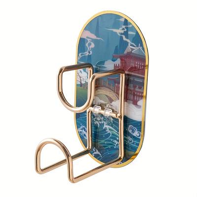 4 Exquisite Perforation-free Viscose Washbasin Hangers - Multi-functional Wall Storage Hooks To Enhance Your Home Decoration