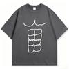 Funny Fitness Abs Printed T Shirts Graphic T Shirts High Quality Unisexs And Unisexs Short Sleeved T Shirts Unisexs Sportswear Tops