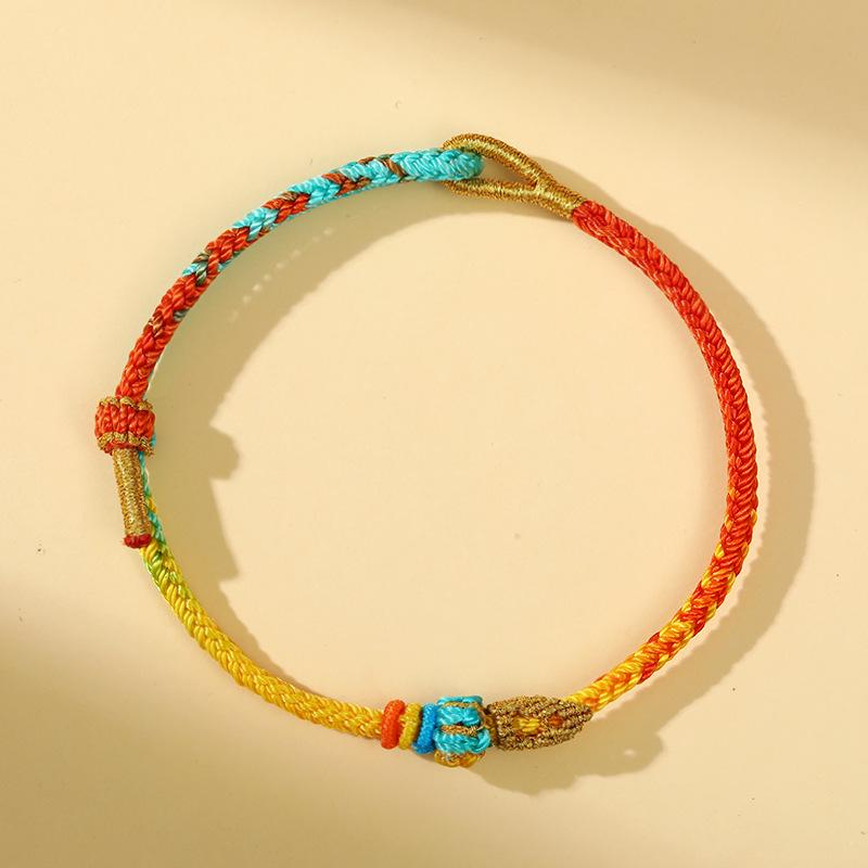 Dragon Boat Festival Red Rope Bracelet: Student Exam Success DIY Woven Five-Color Accessory