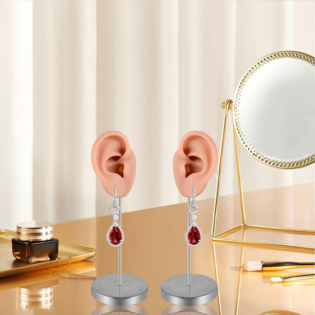 Silicone Ear Model for Piercing Practice and Jewelry Display Realistic Left and Right Human Ear Simulation Ears Replicas