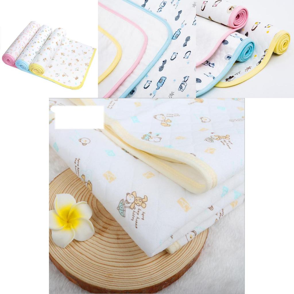 Kinder-Unterlage mit Baumwoll-Saugfähigkeit, Bettschutz für Baby- und Kleinkindbetten, Sicherheit