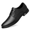 Men's Crocodile Leather Shoes: Genuine Cowhide Casual & Formal Breathable British Style