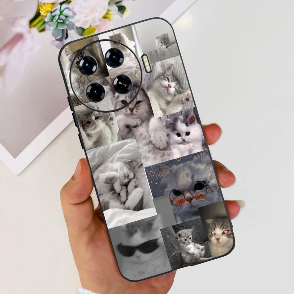 Lovely Printing Case For Tecno Spark 20 Pro+ 5G Soft Silicone Back Cover For Tecno Spark 20 Pro Plus KJ7 Black Color Phone Cases