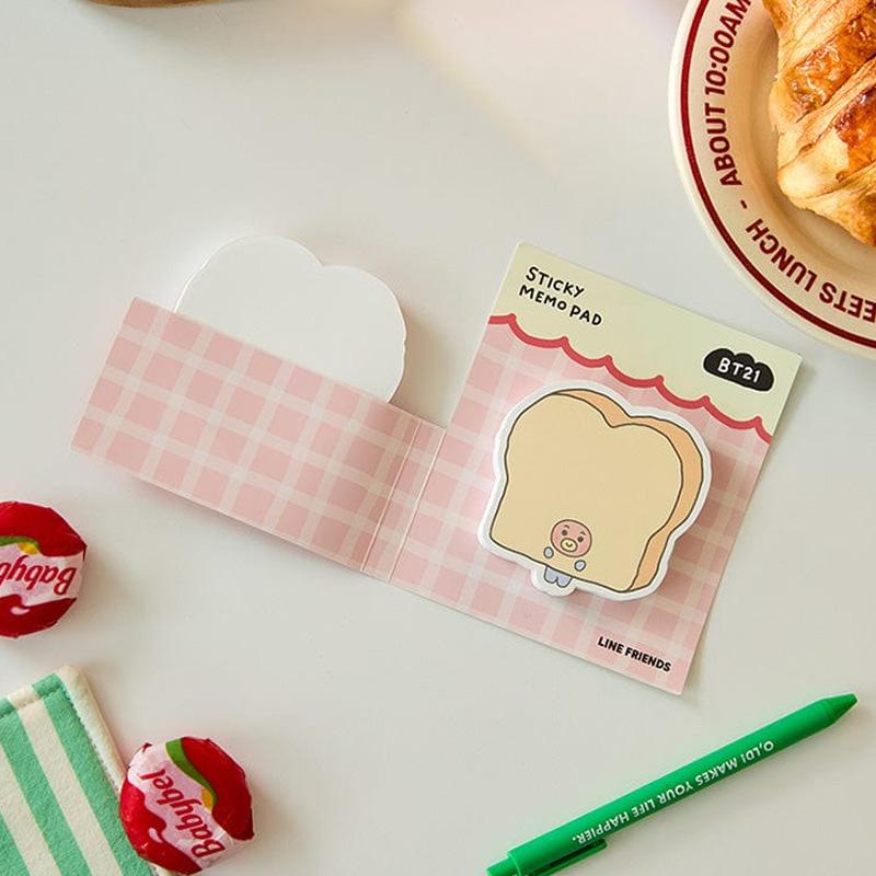 BT21 Baby Bakery Sticky Memo Pad (8 Options)