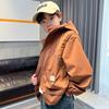 Boys' Outerwear, New Spring Clothing, Children's Spring Hooded Windbreaker Jacket, Big Children's Top, Stylish Spring and Autumn Fashion Trend